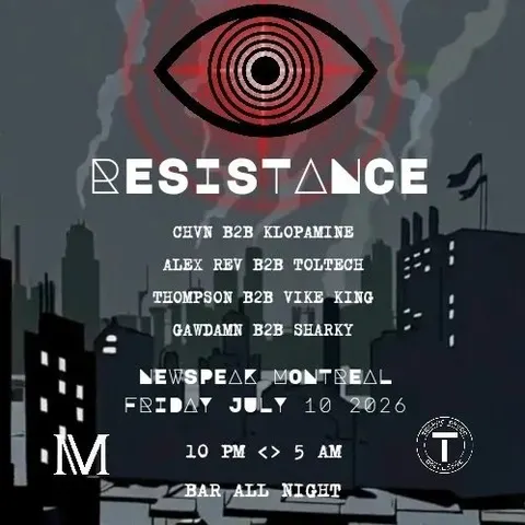 Nevermonday x Techno Crudo: Resistance at Newspeak