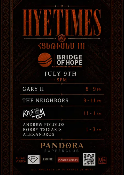 HYETIMES at Pandora Supper Club is located at