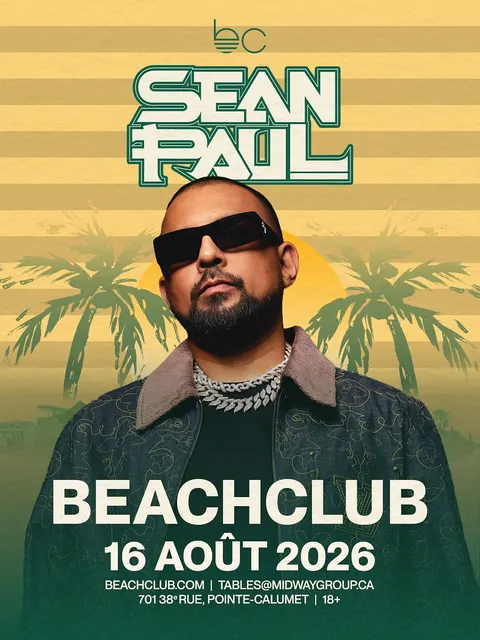 SEAN PAUL à Beachclub